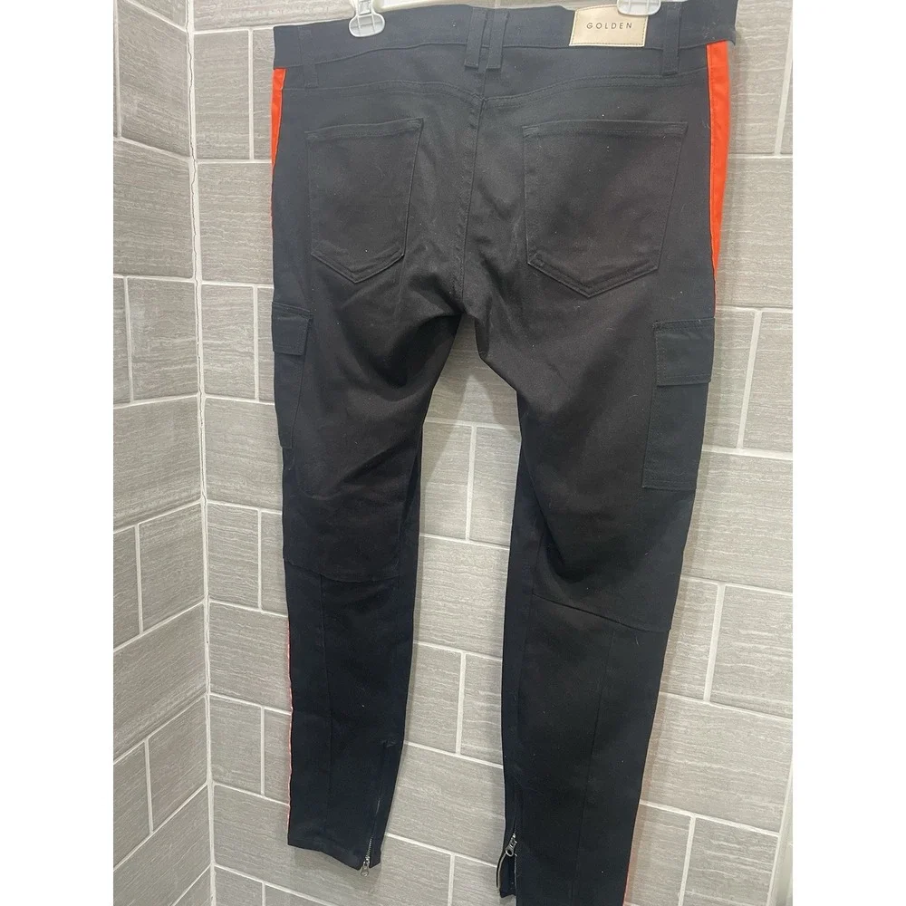 Golden Track pants Union black orange Denim‎ Men's 38 x 34 streetwear cargo